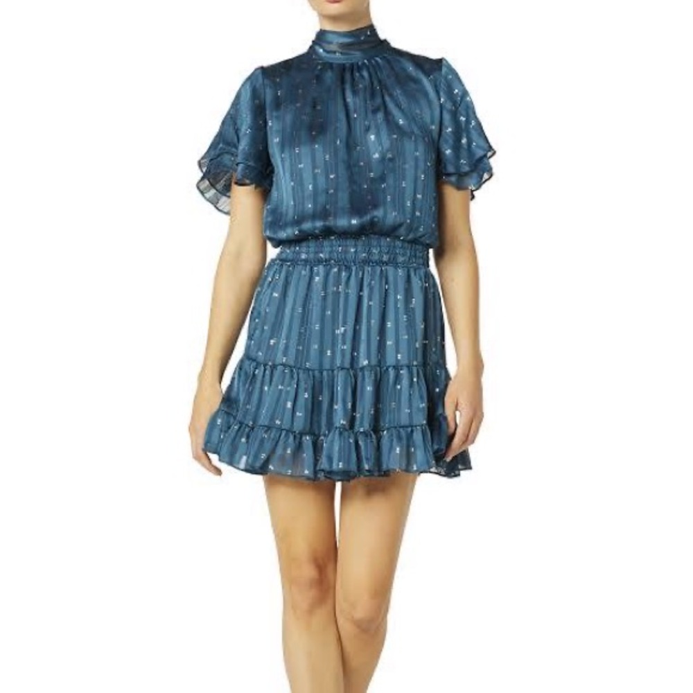 MISA Los Angeles Saffie Printed Minidress